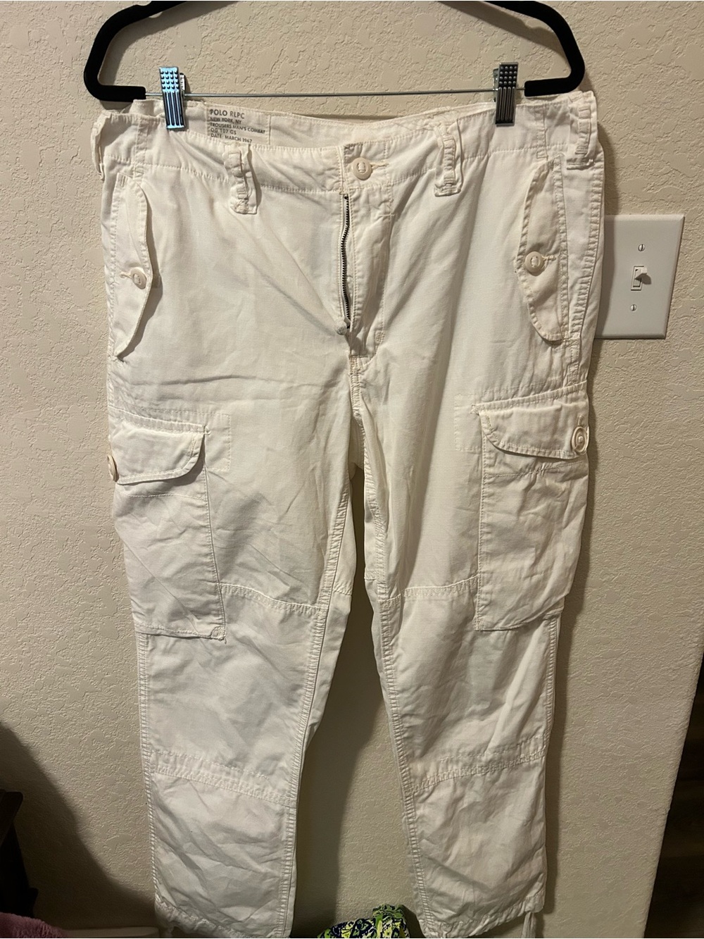 Polo by Ralph Lauren Off-White Men's Cargo Pants